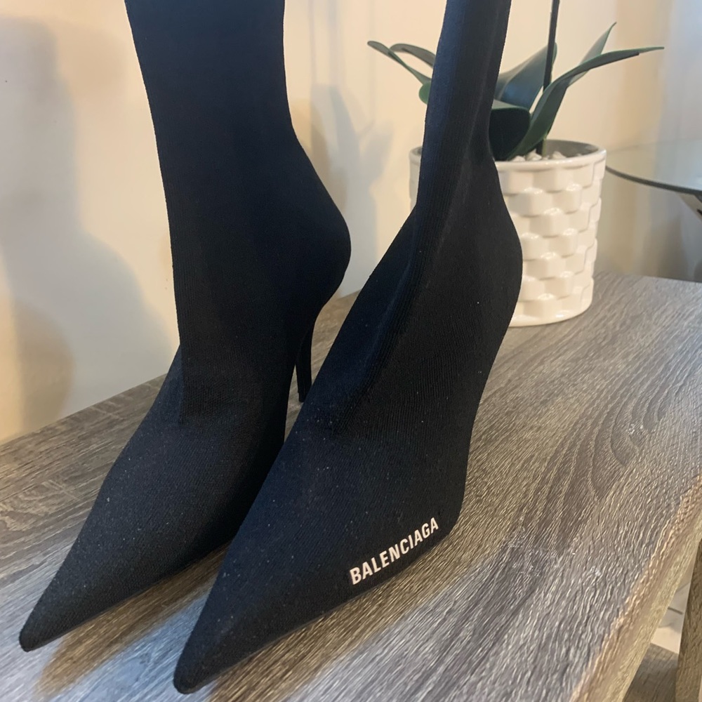 Balenciaga Knife Knit High Heel Booties SOLD!!!!